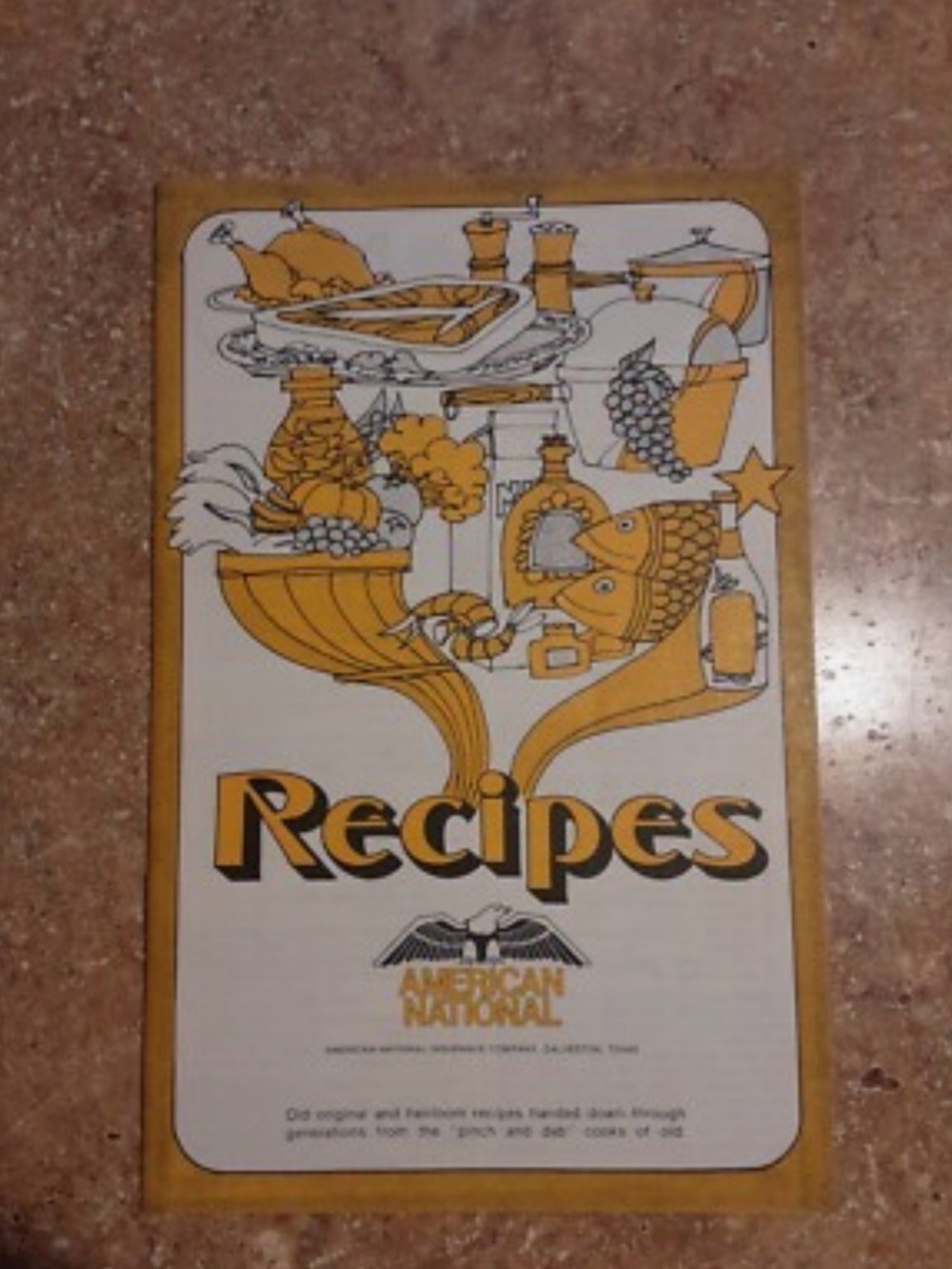 Vintage American National Insurance Recipe/ Cookbook Booklet